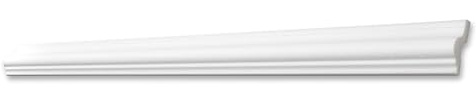 Decosa Deckenleiste V40 - Edle Stuckleiste in Weiß - 10 Leisten à 2 m Länge = 20 m - Zierleiste aus Styropor 40 mm - Für Decke oder Wand