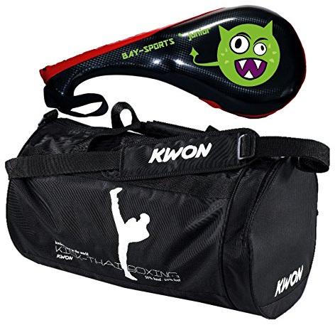 BAY® Set Angebot 2 Teile : Alien Doppelmitt und Sporttasche Taekwondo Kwon small für Kinder - Geschenk Geschenkidee