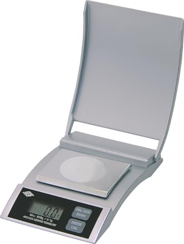Wedo 48554 Elektronsiche Präzisionstaschenwaage (Precision 500 500 g/0,1 g) silber