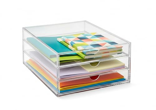 OSCO 3259B 3 lådor, 3 St, Transparent