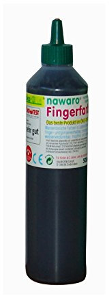 Unbekannt ökoNORM nawaro Fingerfarbe schwarz, 750g