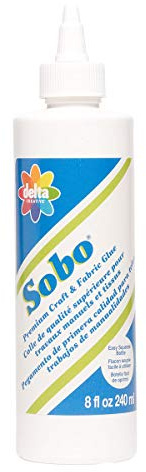 Plaid Delta 108 Sobo Premium Craft and Fabric Glue, 8-Ounce