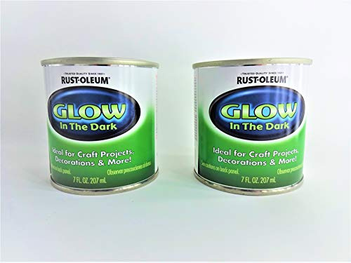 2-Pack of 1/2 pt Rust-Oleum 214945 Specialty Glow In The Dark Paint