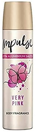 Desodorante en spray Impulse Very Pink para mujeres con un aroma floral, 75 ml, 1 unidad
