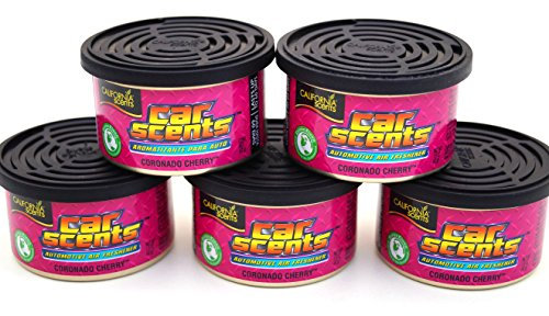 USA Cherry Deodorante Profumo Dose California Car Scents profumata Albero Cherry [5 dosi]