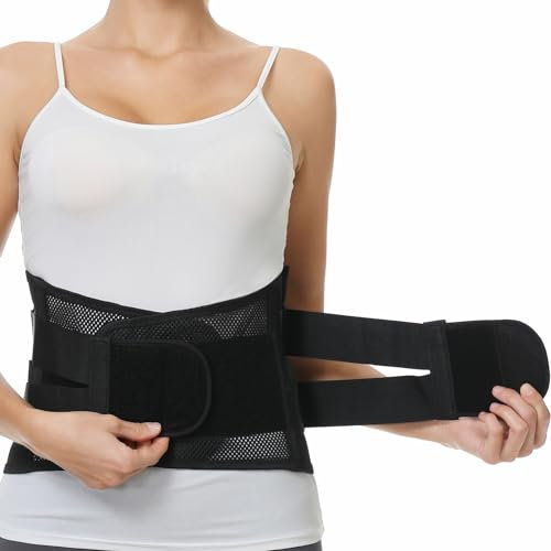 Neotech Care Back Brace for Women or Men, Lumbar Back Support Belt (Black, Size XXL)