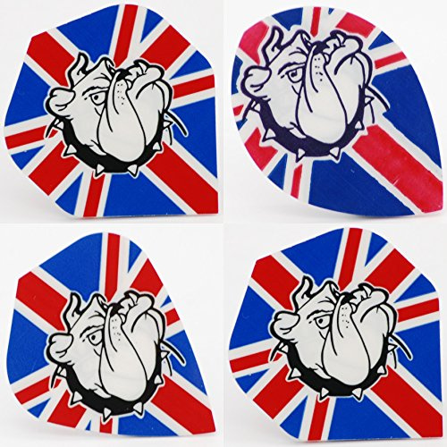 Union Jack/Bulldog Standard, Kite & pear shaped dart flights (Standard shape, 5 sets)