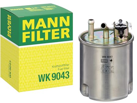 MANN-FILTER, WK 9043 Kraftstofffilter | Für LKW, Busse, Schutz des Kraftstoffsystems, Injektorschutz, Zuverlässige Kraftstoffversorgung, Echte OE-Technologie