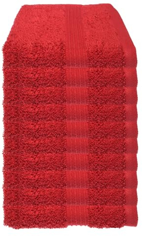 Julie Julsen 10er Pack Gästetuch 23 Farben erhältlich weich und saugstark 500gsm Öko Tex Bordeaux 30 x 50 cm