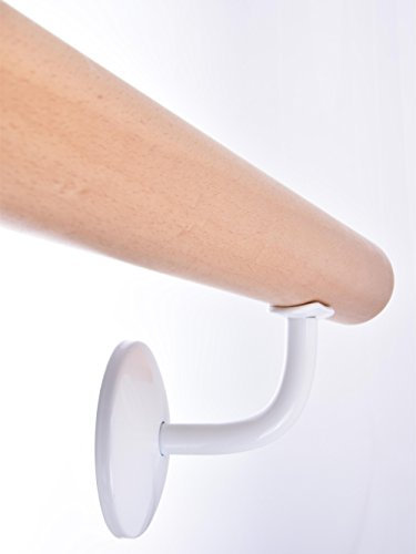 Ballettstange Set aus Holz 11 Längen zur Auswahl 1,0-2,0m platzsparender Wandabstand Übungsstange für zuhause für Kinder und Erwachsene (1.00)