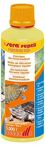 sera reptibioclear 250 ml - Flüssiges Bio-Filtermedium zur Entfernung von Futterresten, Wasserschildkröten