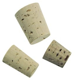 Rayher Hobby RAYHER Spitzkorken für Flacons und Flaschen, Beutel mit 36 Stück in 3 verschiedenen Größen, Kork/ Beige