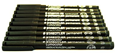 STAEDTLER Lumocolor Permanent-Marker 313S, schwarz VE=10