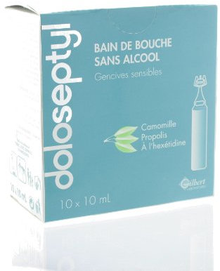 Gilbert Doloseptyl Bain De Bouche Sans Alcool 10 Unidoses X10ml
