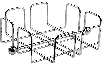 APS 41617-05 Portatovaglioli in Filo, in Acciaio Inox, Altezza 6.5 cm, Dimensioni 6,5 cm