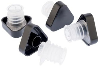 Koala Spain Vertedores de Vino con Tapa Triángulo Negro (4 Unidades)