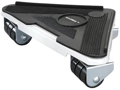 Wagner Transporthilfen 4er Set MM 1191 I 17 x 17 x 23 x 5 cm - Tragkraft 250 kg - ideal für sperriges Transportgut I Anti-Rutsch Ladefläche I sehr belastbar I lenkbar I geschützte Ladung - 20119104