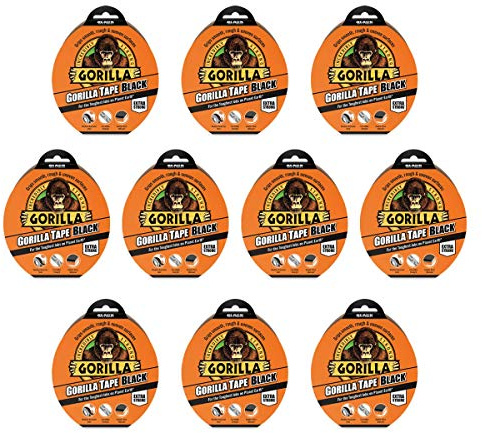 Gorilla 3044010 Tape Duct Tape Black 48mm x 32m (10 Pack)