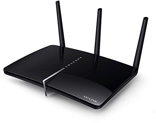 TP-Link Archer D5 Modem Router Wireless, Dual Band AC1200, ADSL2+, 4 Porte Gigabit Ethernet, 2 Porte USB, 3 Antenne, Nero