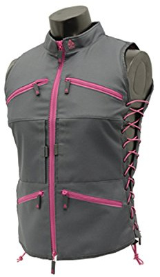 UTG Womens Modern True Huntress Vest, Gray/Pink