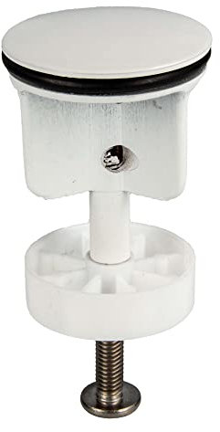 tecuro Tappo di scarico universale, Ø 40 mm, per valvola di scarico da 1 1/4, bianco (RAL9016)