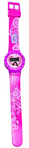 Disney Mädchen-Armbanduhr Violetta LCD-Uhr mit Strass 8x3x27 cm Digital Quarz Plastik 117011