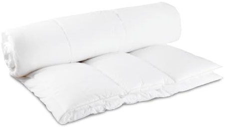 Lancashire Textiles Dual Tempo Two Tog (14 and 7tog) Unique Warm and Cool His and Her Partner Duvet - King