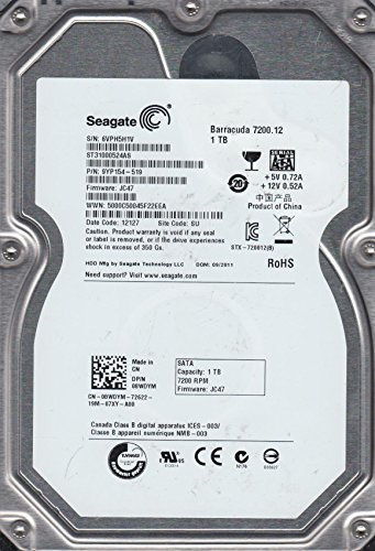 ST31000524AS, 6VP, SU, PN 9YP154-519, FW JC47, Seagate 1TB SATA 3.5 Disco Rigido