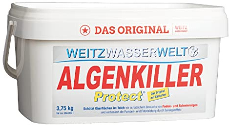 ALGENKILLER Protect® - Wasserpflege für Garten- und Schwimmteiche (3,75 kg - für max. 250.000 Liter)