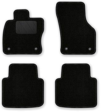 Bär-AfC Auto Fußmatten Classic passend für Skoda Superb 3 8V ab 2015, Autoteppiche Nadelvlies Schwarz, Rand Kettelung Schwarz, Textiler Trittschutz, Set 4-teilig, SK09980