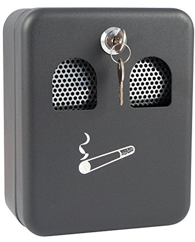 Unknown Posacenere da parete per esterni, uffici e ristoranti Nero