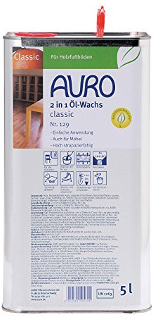 AURO 2 in 1 Öl-Wachs Classic - 5L