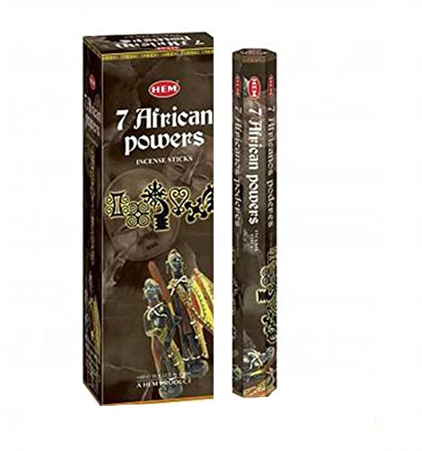 7 AFRICAN POWERS von HEM BIG PACK 6 x 20 Räucherstäbchen Original Indien Incense