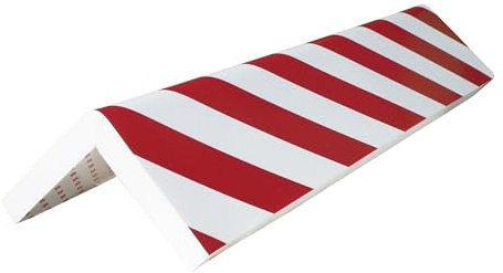 Viso PU4015RB Kantenschutz, Stoßschutz aus Schaumstoff, rechtwinklig, Rot/Weiß