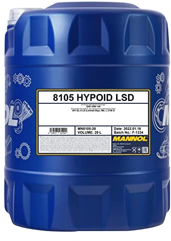 20 L Mannol manuell växellådsolja Hypoid LSD 85W-140 GL-5