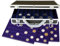 SAFE 268 Aluminium Münzkoffer Diamant Schwarz für 260 Münzen - für Ihre 2 Euro 5 Euro 10 Euro Euromünzen + 5 königsblauen Tableaus - Format: 410 x 270 x 85 mm
