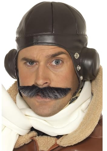 Smiffys Fliegerkappe, Braun Halloween
