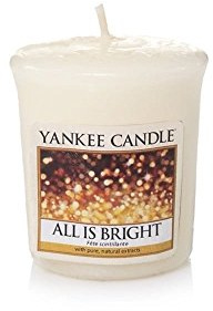 Yankee candle alles ist Strahlend Votiv-Duftkerze, 49 g, Plastik, Weiß, 4.6 x 4.5 x 5.5 cm