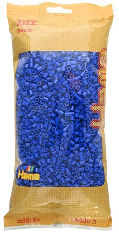 Hama 0644049 - Bügelperlen, 6000 Stück, blau