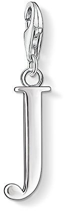 Thomas Sabo Damen Charm-Anhänger J Buchstabe Charm Club 925 Sterling Silber 0184-001-12