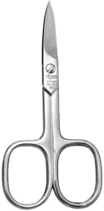 nippes Solingen professionelle Nagelschere | Schere aus gehärtetem Stahl | 9 cm | Maniküre-Spitze und Schließhalm | Ergänzung für jedes Pediküre-, Maniküre-Set | Qualität aus Solingen