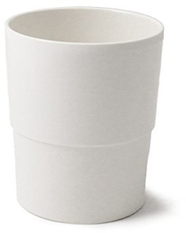 cartaffini – Vaso (melamina, apilable, diámetro 7,5 cm/H 8,8 cm, Capacidad de 280 ml – Color Blanco Óptico