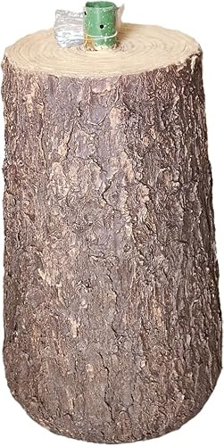 Base Tronco Per Albero Di Natale MARRONE Effetto Legno Real Touch - Base Rialzata, H 55 cm Ceppo x alberi alti fino a 240 cm -Vaso .QUESTA INSERZIONE E' X COLORE MARRONE