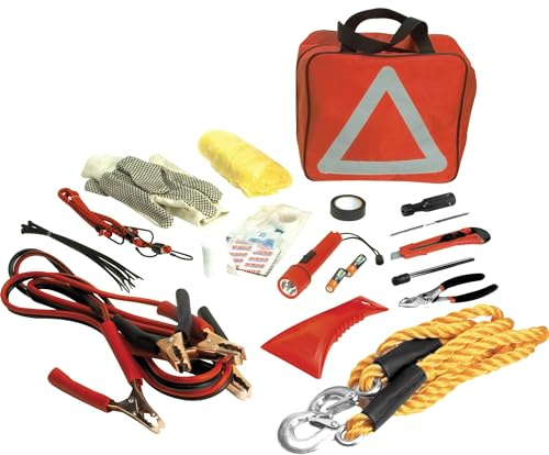 PERFORMANCE TOOL W1555 Deluxe Roadside Emergency Assistance Kit with Jumper Cables