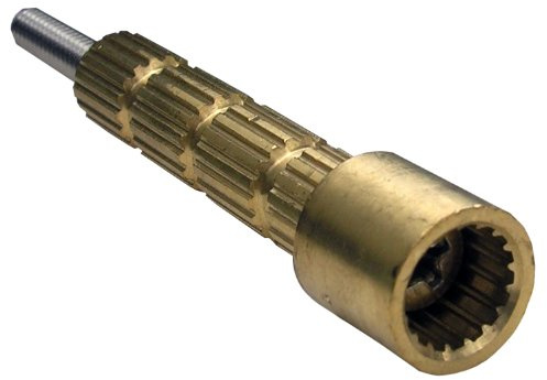LASCO 03-1781 3-Inch Stream Way American Nibco Indiana Male by Female Stem Extension G Broach with 10-24 by 3-Inch Screw, Brass, 0.56L x 0.56W x 3H