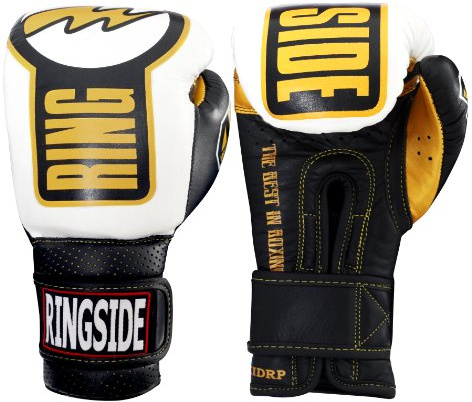Ringside Unisex Adult 10 Oz Training-boxing-gloves, Black/White, 12 Oz US