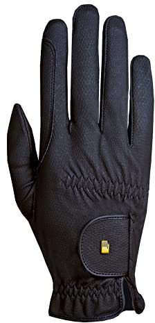 Roeckl Sports Reithandschuh ROECK-Grip, Turnier Sommer Handschuh, Schwarz 7