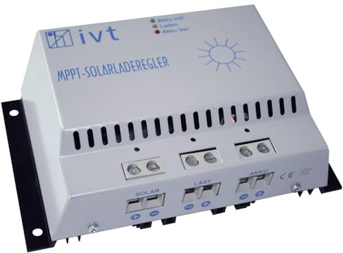 Regolatore di carica solare 12 V, 24 V 30 A IVT REGOLATORE DI CARICA AD ENERGIA SOLARE MPPT 30 A