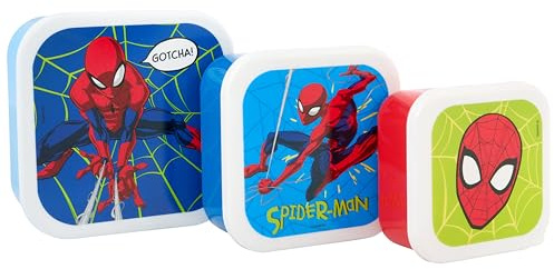 Marvel Spider-Man Amazing Lunch Box, Polypropylene, 900 milliliters, Red & Blue