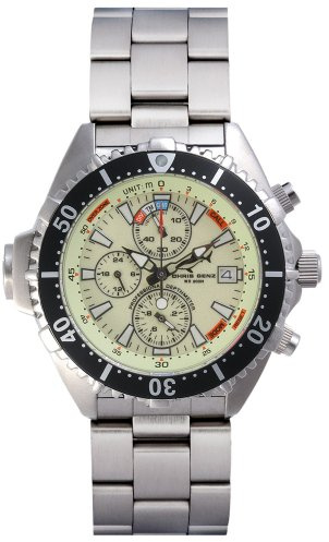 Chris Benz Depthmeter Chronograph 200m Neon MB Chronographe pour Hommes Profondimètre